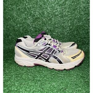 Vintage ASICS Gel Contend Women's Size 6.5 Purple White Running Shoes Sneakers